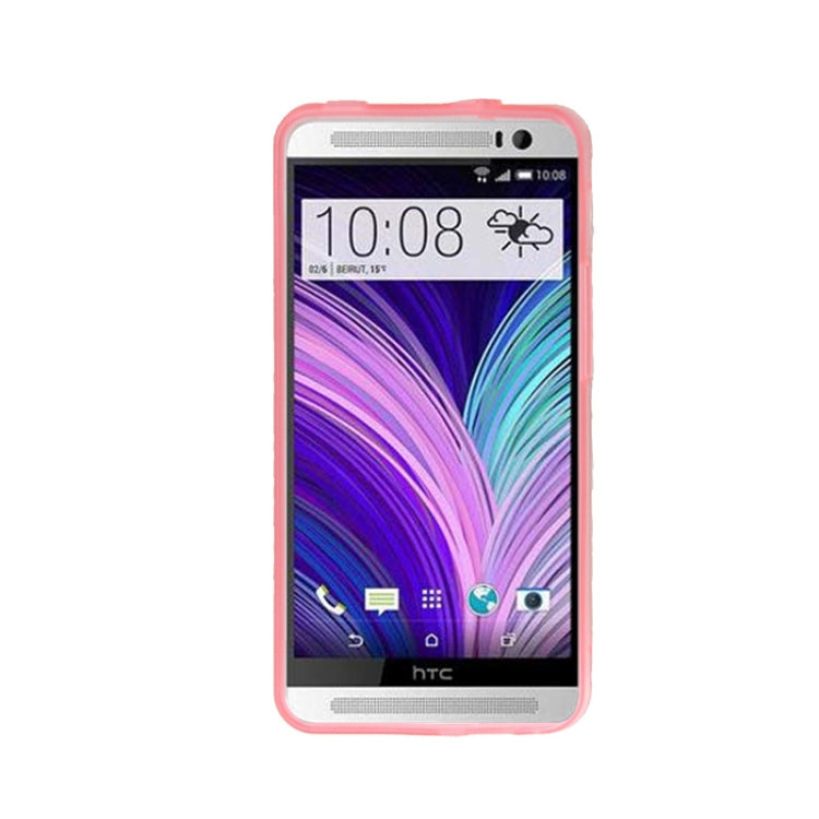 Transparent Plastic + Fluorescent Effect TPU Frame Case for HTC One M7