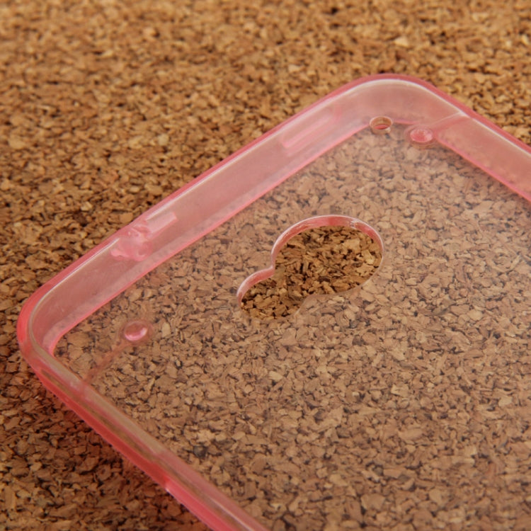 Transparent Plastic + Fluorescent Effect TPU Frame Case for HTC One M7