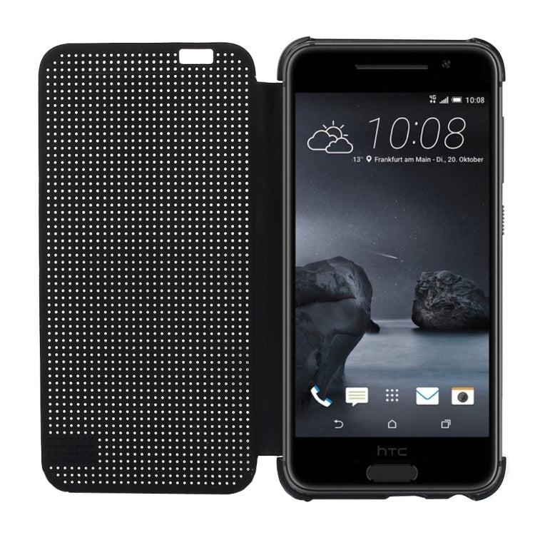 For HTC One A9 Mesh Horizontal Flip Silicon + PC Hard Case with Sleep / Wake-up Function