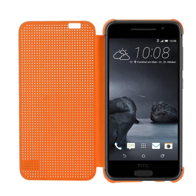 For HTC One A9 Mesh Horizontal Flip Silicon + PC Hard Case with Sleep / Wake-up Function