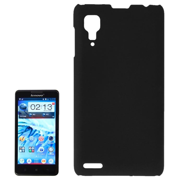 Pure Color Plastic Protective Case for Lenovo P780(Black)