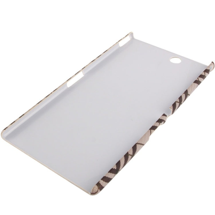 Fabric Grid Texture Skinning Plastic Case for Sony Xperia Z Ultra / XL39H