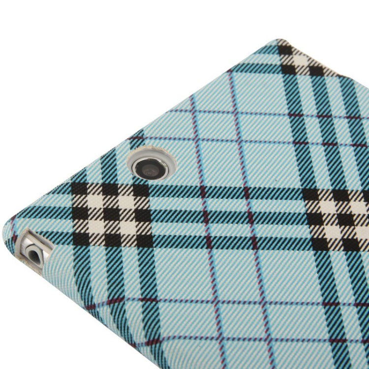 Fabric Grid Texture Skinning Plastic Case for Sony Xperia Z Ultra / XL39H