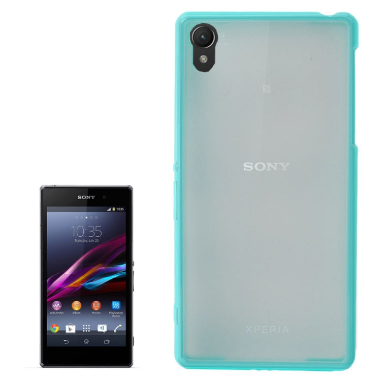 Transparent Plastic + TPU Frame Case for Sony Xperia Z1 / L39h