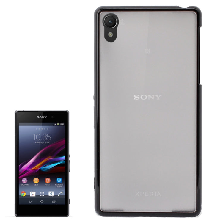 Transparent Plastic + TPU Frame Case for Sony Xperia Z1 / L39h