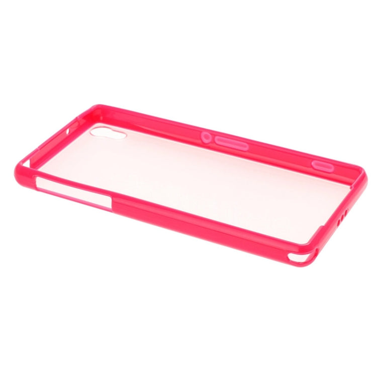Transparent Plastic + TPU Frame Case for Sony Xperia Z1 / L39h