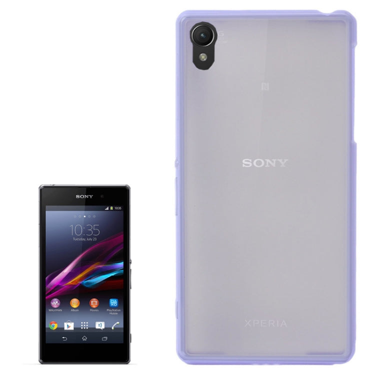 Transparent Plastic + TPU Frame Case for Sony Xperia Z1 / L39h