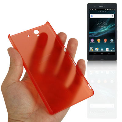 0.4mm Ultra Thin Translucent Plastic Case for Sony Xperia Z / L36H / Yuga C6603