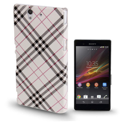 Gird Pattern Plastic Case for Sony Xperia Z / L36H / C6603