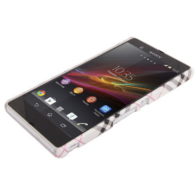 Gird Pattern Plastic Case for Sony Xperia Z / L36H / C6603