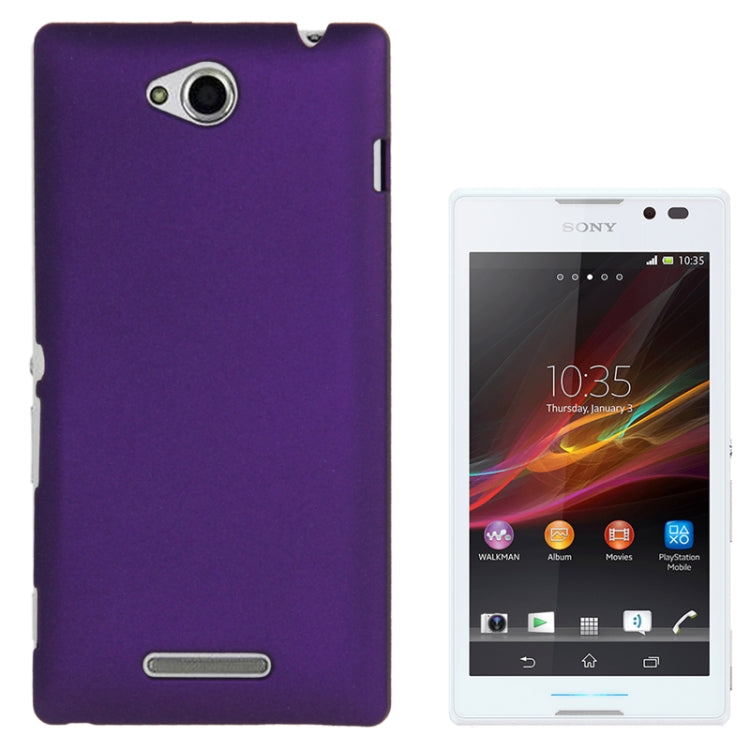 Frosted Plastic Protective Case for Sony Xperia C / S39h