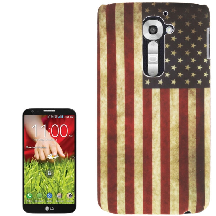 Retro USA Flag Pattern Plastic Case for LG Optimus G2 / D802