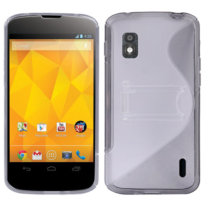 S Line Plastic Case with Holder for LG Nexus 4 / E960