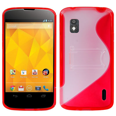 S Line Plastic Case with Holder for LG Nexus 4 / E960