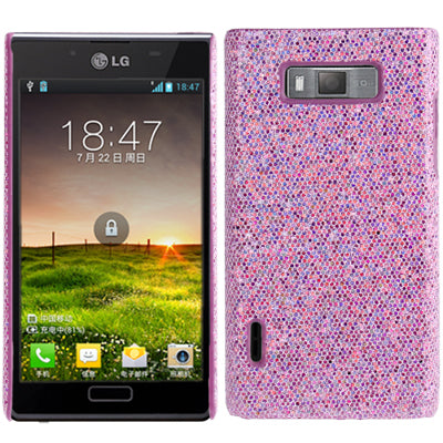 Glitter Powder Skinning Plastic Case for LG Optimus L7 / P705