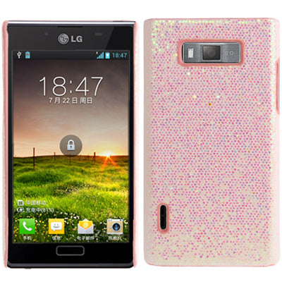 Glitter Powder Skinning Plastic Case for LG Optimus L7 / P705