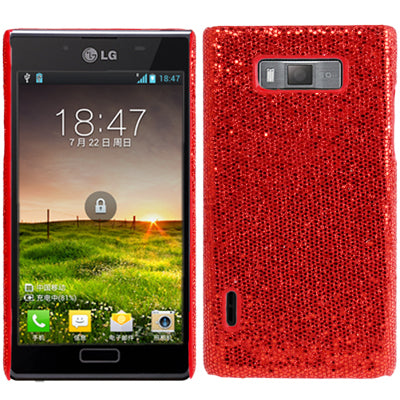 Glitter Powder Skinning Plastic Case for LG Optimus L7 / P705