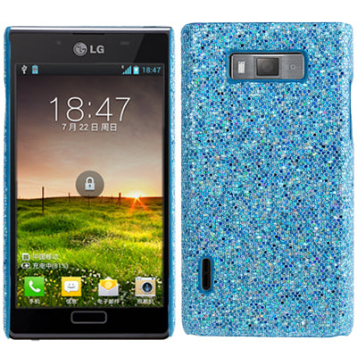 Glitter Powder Skinning Plastic Case for LG Optimus L7 / P705