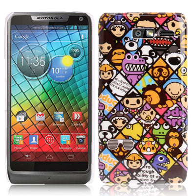 Tide Brand Animals Pattern Plastic Case for Motorola RAZR i / XT890
