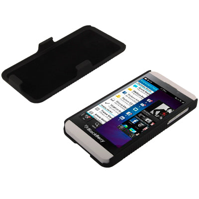 Push-pull Style Plastic Protection Case with Belt Clip for Blackberry Z10