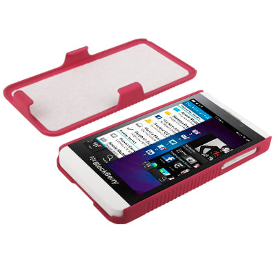 Push-pull Style Plastic Protection Case with Belt Clip for Blackberry Z10