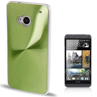 CD Texture Metal Paste Skin Crystal Case for HTC One / M7