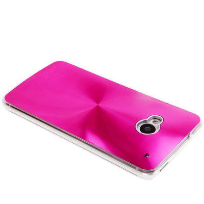 CD Texture Metal Paste Skin Crystal Case for HTC One / M7