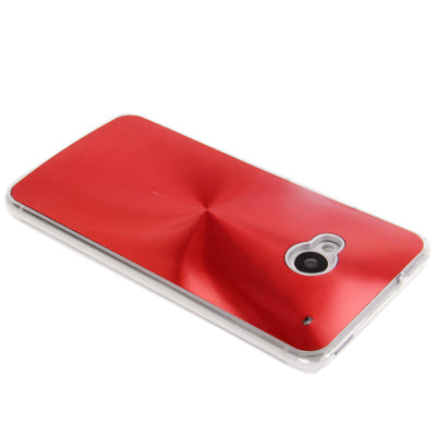 CD Texture Metal Paste Skin Crystal Case for HTC One / M7