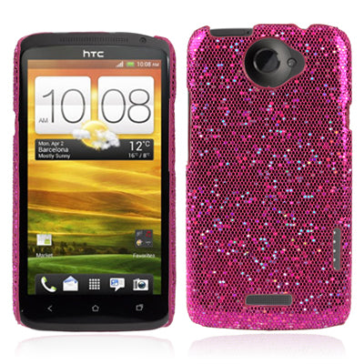 Flash Powder Skin Plastic Case for HTC One X / S720e