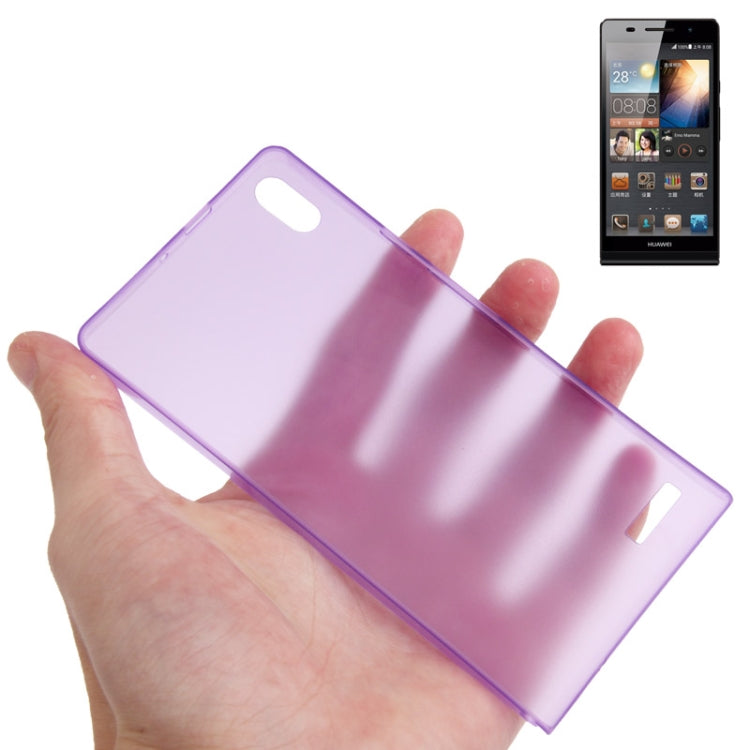 0.3mm Ultra Thin Polycarbonate Materials PC Protection Shell for Huawei Ascend P6