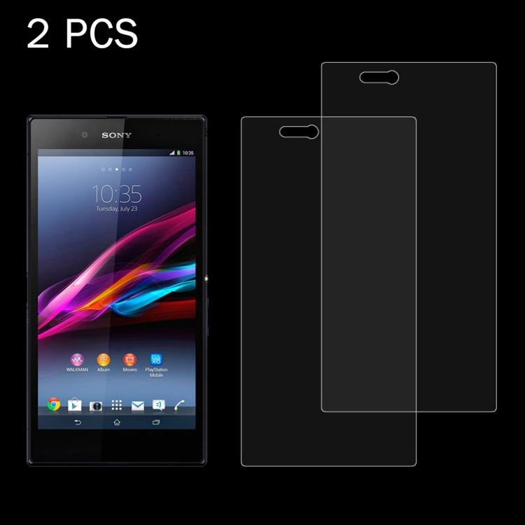 2 PCS for Sony Xperia Z Ultra / XL39h 0.26mm 9H Surface Hardness 2.5D Explosion-proof Tempered Glass Screen Film