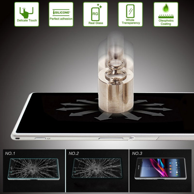0.26mm 9H+ Surface Hardness 2.5D Explosion-proof Tempered Glass Film for Sony Xperia Z1 / L39h(Transparent)