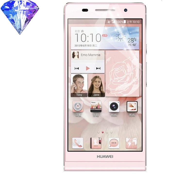 Diamond Film LCD Screen Protector for Huawei Ascend P6