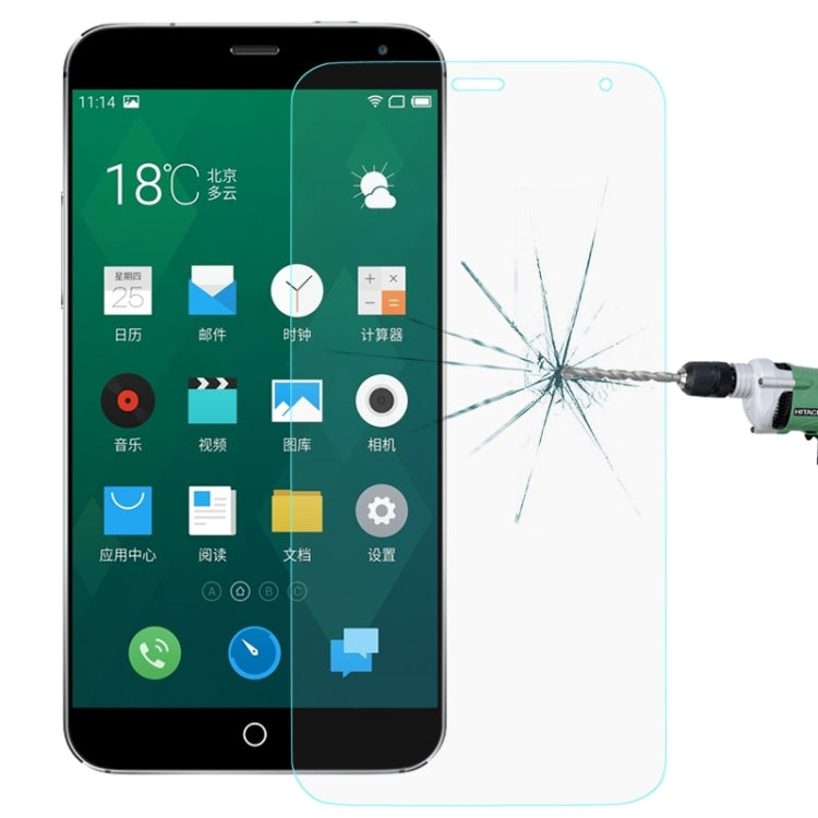 For Meizu MX4 0.26mm 9H Surface Hardness 2.5D Explosion-proof Tempered Glass Screen Film