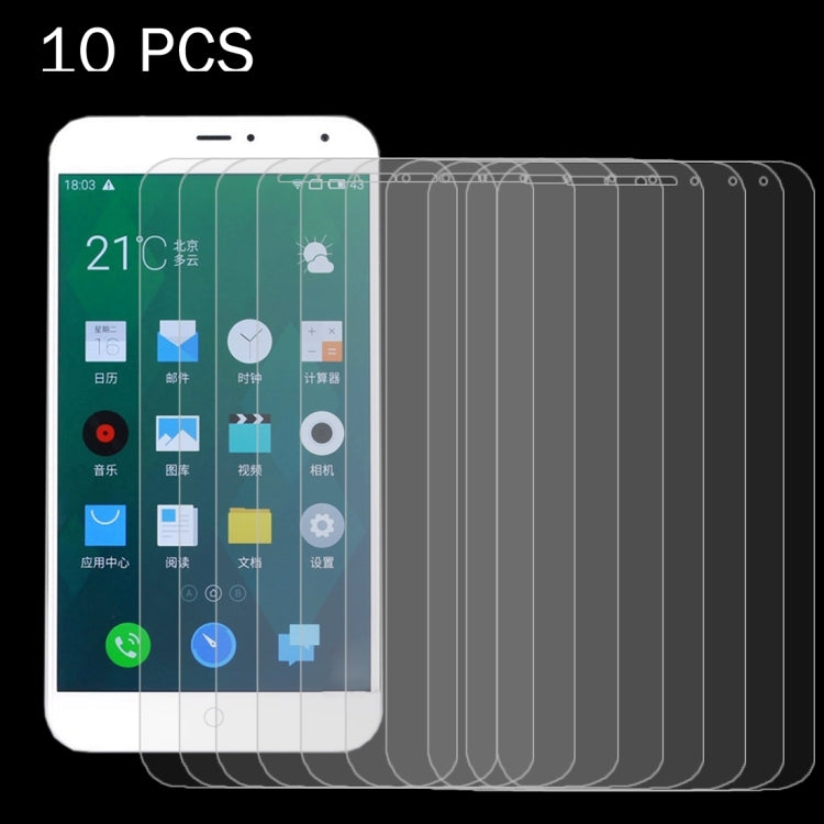 10PCS for Meizu MX4 0.26mm 9H+ Surface Hardness 2.5D Explosion-proof Tempered Glass Film