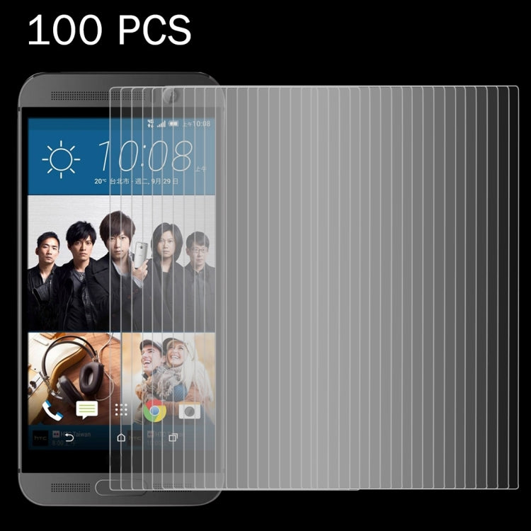 100 PCS for HTC One M9 0.26mm 9H Surface Hardness 2.5D Explosion-proof Tempered Glass Screen Film