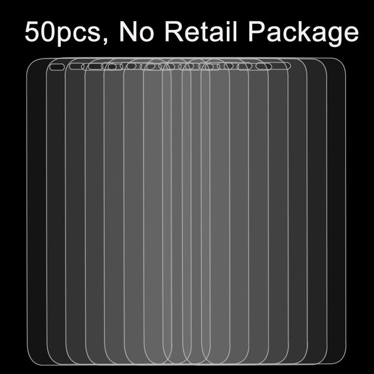 50 PCS for Huawei Honor 6 0.26mm 9H Surface Hardness 2.5D Explosion-proof Tempered Glass Film, No Retail Package