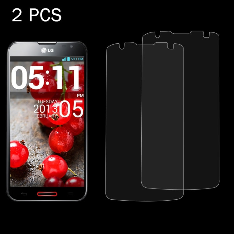 2 PCS for LG Optimus G Pro 2 0.26mm 9H Surface Hardness 2.5D Explosion-proof Tempered Glass Screen Film