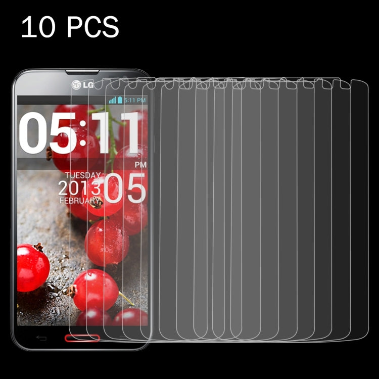 10 PCS for LG Optimus G Pro 2 0.26mm 9H Surface Hardness 2.5D Explosion-proof Tempered Glass Screen Film