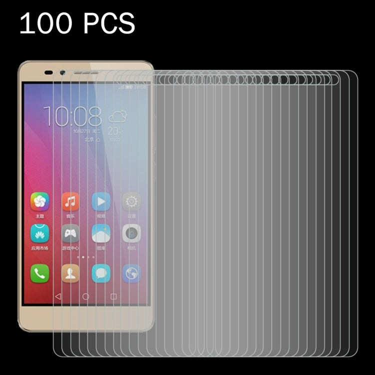 100 PCS for Huawei Honor 5X 0.26mm 9H Surface Hardness 2.5D Explosion-proof Tempered Glass Screen Film