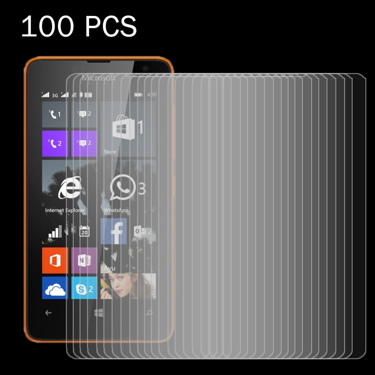 100 PCS for Microsoft Lumia 430 0.26mm 9H+ Surface Hardness 2.5D Explosion-proof Tempered Glass Film