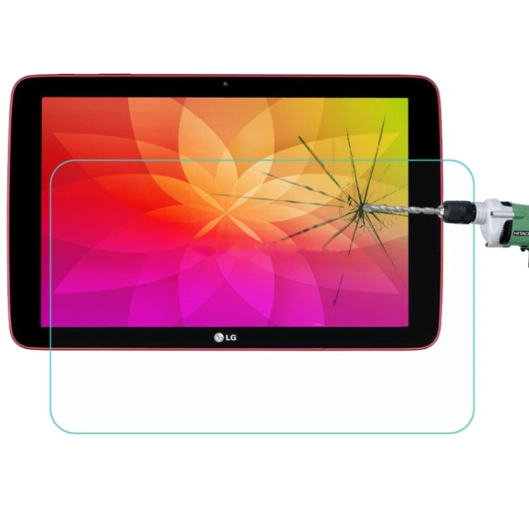 0.4mm 9H+ Surface Hardness 2.5D Explosion-proof Tempered Glass Film for LG G Tablet 10.1 / V700