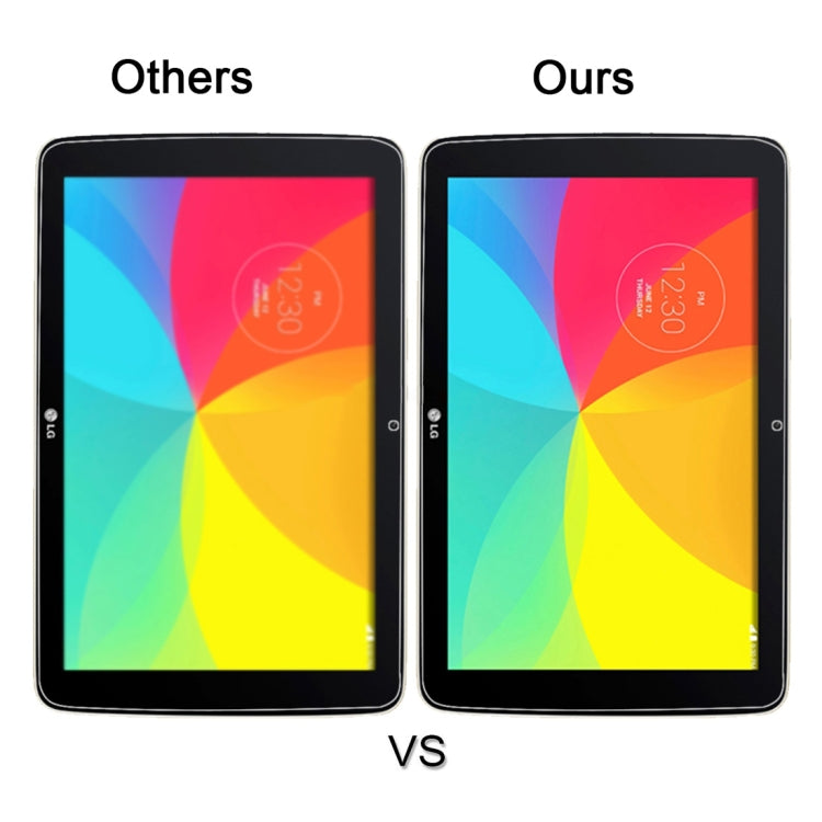 75 PCS for LG G Tablet 10.1 / V700 0.4mm 9H+ Surface Hardness 2.5D Explosion-proof Tempered Glass Film