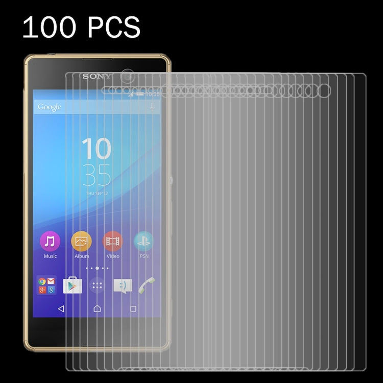 100 PCS for Sony Xperia M5 0.26mm 9H Surface Hardness 2.5D Explosion-proof Tempered Glass Screen Film