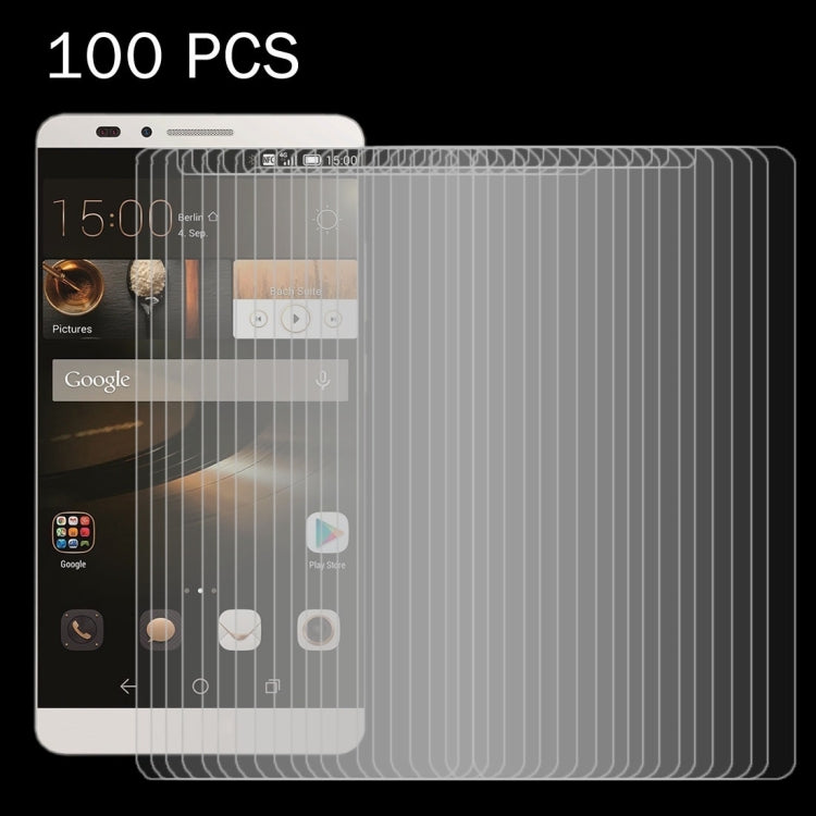 100 PCS for Huawei Mate 7 mini 0.26mm 9H Surface Hardness 2.5D Explosion-proof Tempered Glass Screen Film