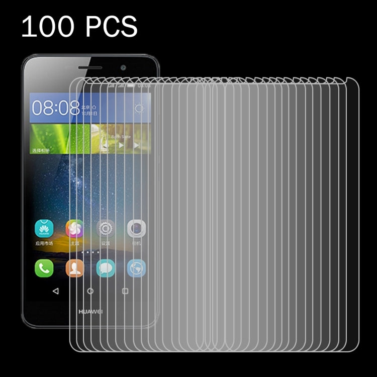 100 PCS for Huawei Y6 0.26mm 9H Surface Hardness 2.5D Explosion-proof Tempered Glass Screen Film