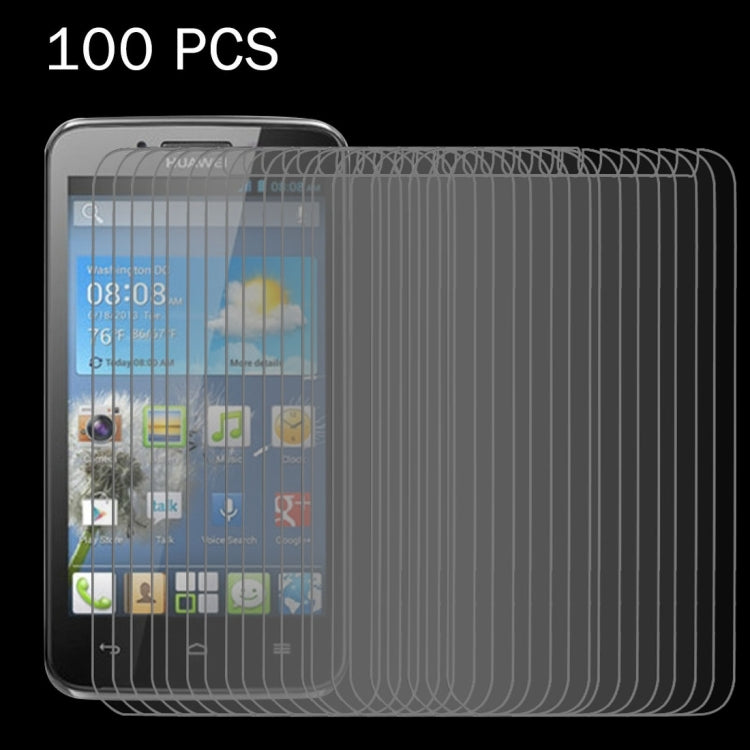 100 PCS for Huawei Ascend Y511 0.26mm 9H+ Surface Hardness 2.5D Explosion-proof Tempered Glass Film