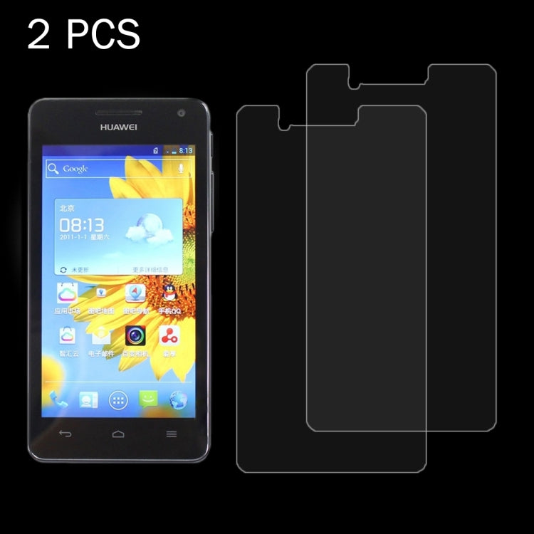 2 PCS for Huawei U9508 0.26mm 9H Surface Hardness 2.5D Explosion-proof Tempered Glass Screen Film