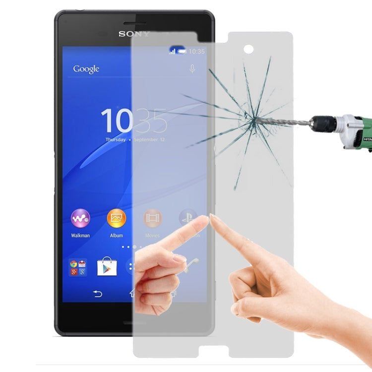 LOPURS Mirror 0.26mm 9H+ Surface Hardness 2.5D Explosion-proof Tempered Glass Film for Sony Xperia Z3