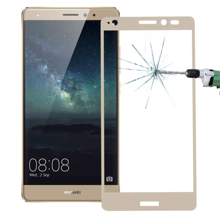 0.26mm 9H Surface Hardness Explosion-proof Colorized Silk-screen Tempered Glass Full Screen Film for Huawei Mate S